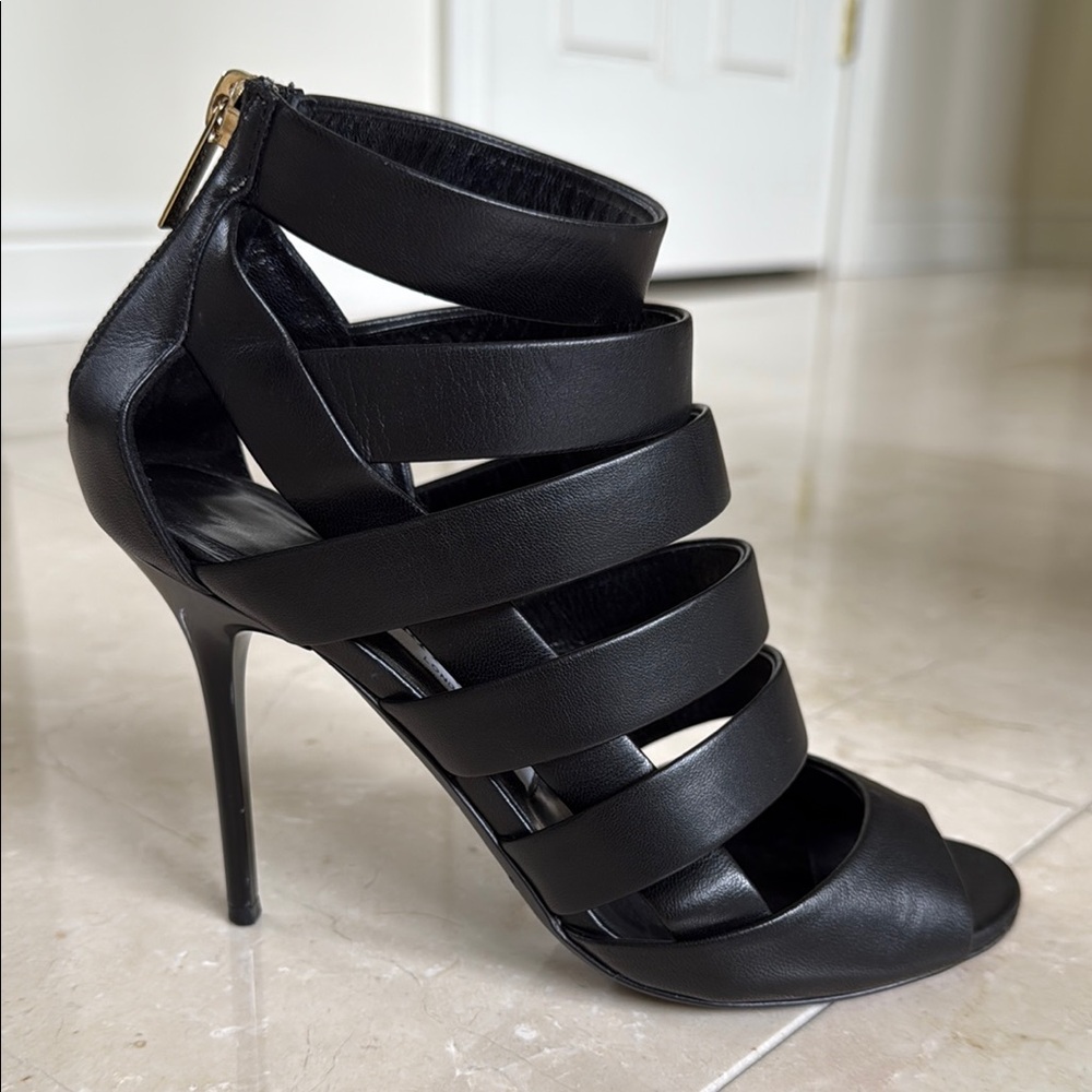 Jimmy Choo Black Strappy Heels